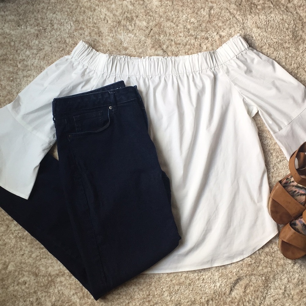 OTS White New York & Company Blouse